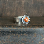 Galaxy Halo Ring with Sunstone