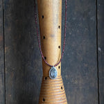 Galaxy Penna Necklace with Gray Sapphire