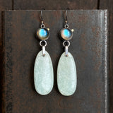 Galaxy Drop Earrings with Amazonite and Labradorite