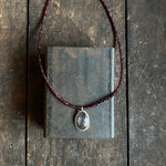 Galaxy Penna Necklace with Gray Sapphire