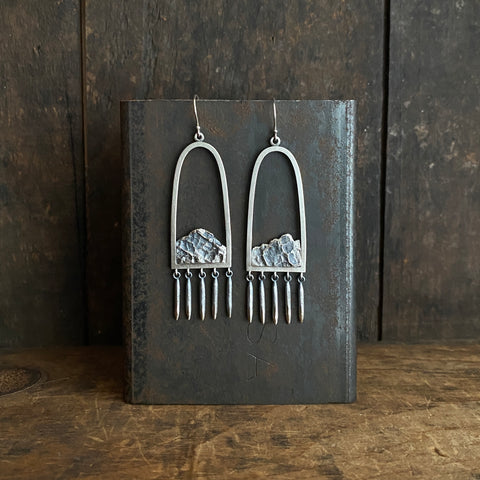 Lunar Fringe Dangle Earrings