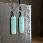 Galaxy Drop Earrings with Amazonite