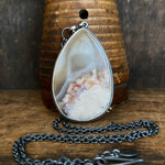 Galaxy Balance Double Sided Pendant with Sakura Agate