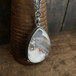 Galaxy Balance Double Sided Pendant with Sakura Agate