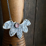 Lunar Bloom Necklace with Pink Tourmaline